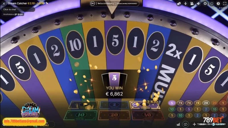 Dream Catcher 789BET: Game Vòng Quay May Mắn Đỉnh Cao 2 Giới thiệu game Dream Catcher 789BET